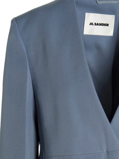 Shop Jil Sander Tailored Single Breast Blazer Jacket