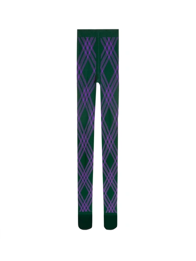 Shop Burberry Wool Blend Tights