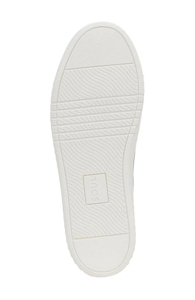 Soul Naturalizer Neela Slip-on Flat In Linen Blue Microsuede Fabric