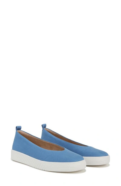 Shop Soul Naturalizer Neela Slip-on Flat In Linen Blue Microsuede Fabric