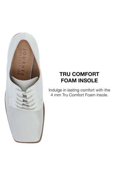 Journee Collection Sylvan Block Heel Derby Pump In Grey