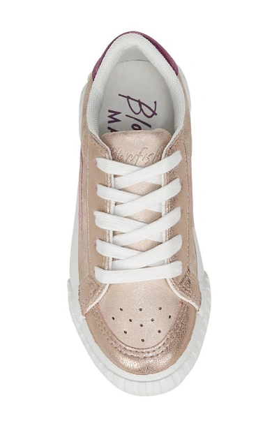 Shop Blowfish Footwear Kids' Willa Sneaker In Rose Gold/ Rose/ Purple