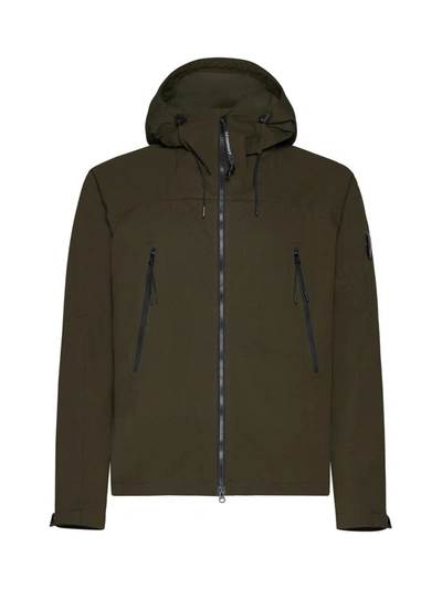 Shop C.p. Company Cp Company Coats In Ivy Green