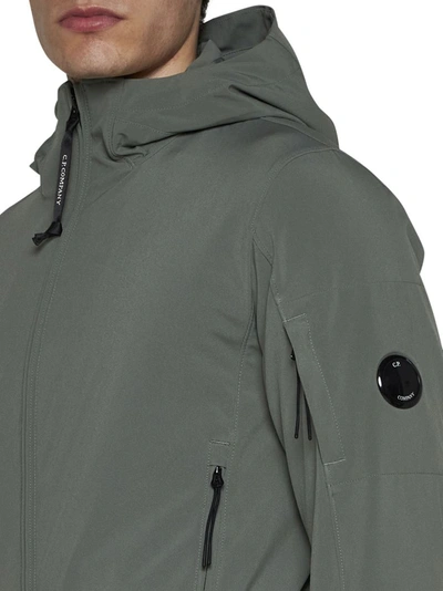 Shop C.p. Company Cp Company Coats In Agave Green
