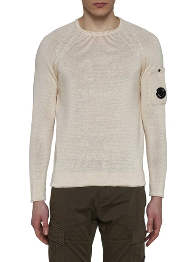 Shop C.p. Company Cp Company Sweaters In Pistachio Shell