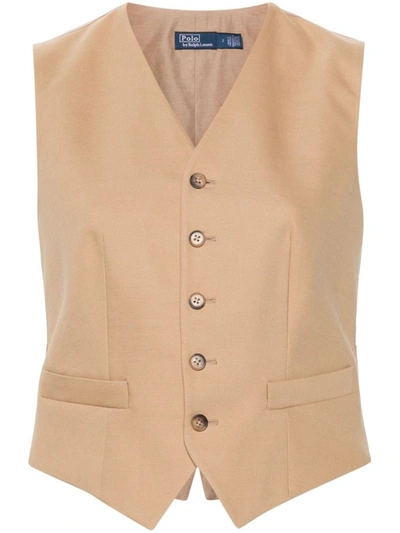 Shop Polo Ralph Lauren Jackets In Beige