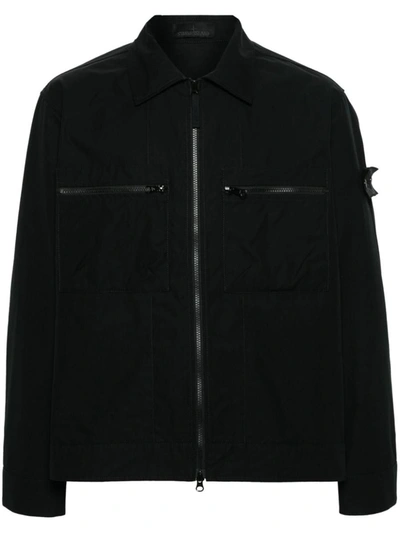 Shop Stone Island Coats In Black