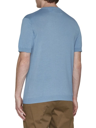 Shop Tagliatore T-shirts And Polos In Cielo