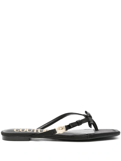 Shop Versace Jeans Couture Sandals In Black