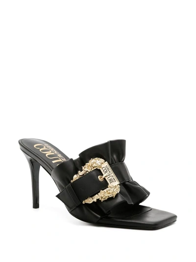 Shop Versace Jeans Couture With Heel In Black