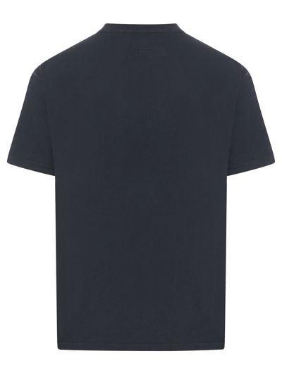 Shop Rhude Black Palmera Cotton T-shirt In Nero