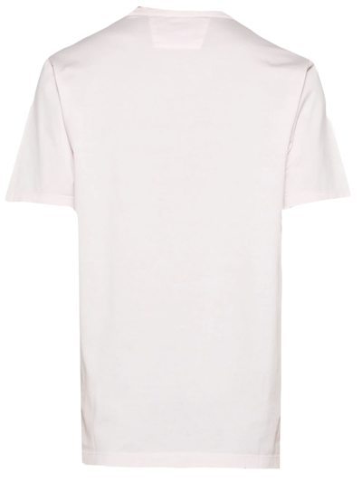Shop C.p. Company Light Pink Cotton T-shirt In Rosa