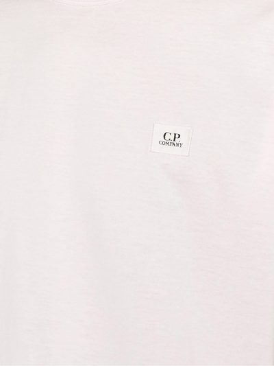 Shop C.p. Company Light Pink Cotton T-shirt In Rosa
