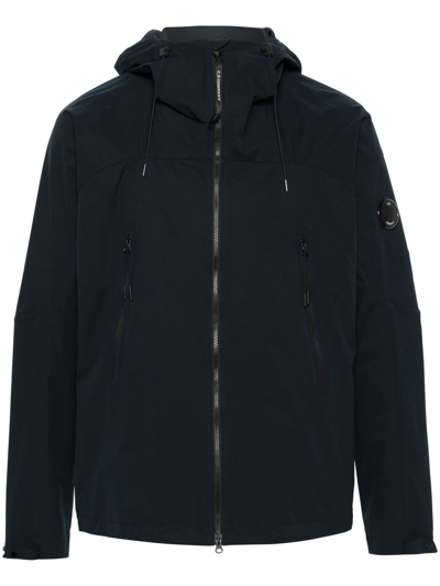 Shop C.p. Company Pro-tek Hooded Jacket In Blu