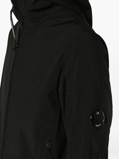 Shop C.p. Company Black Hooded Jacket In Nero