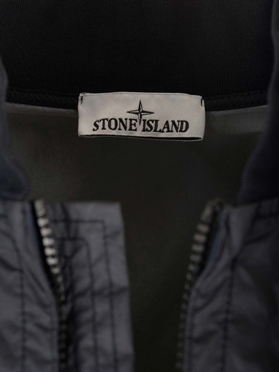 Shop Stone Island Membrana Bomber Jacket In Black