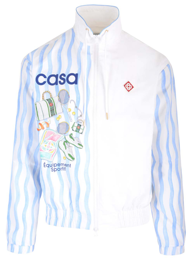 Shop Casablanca Track Jacket In Multicolor