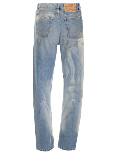 Shop Magliano Unregular Jeans In Blue
