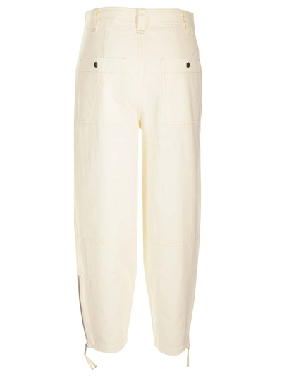 Shop Marant Etoile Kelvin Trousers In White