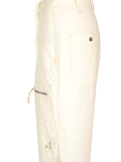 Shop Marant Etoile Kelvin Trousers In White