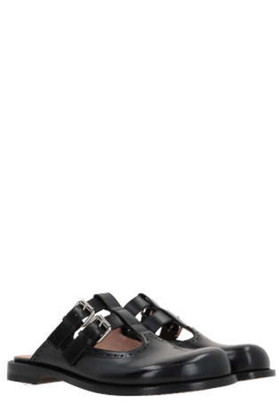 Shop Loewe Campo Mary Jane Mules In Black