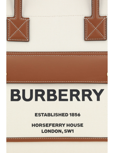 Shop Burberry Frey Shoulder Bag In Natural/tan