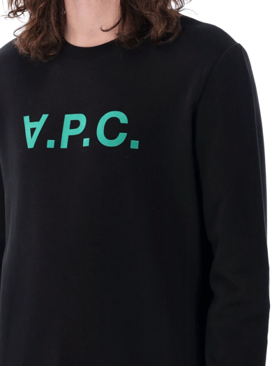 Shop Apc Vpc Sweatshirt In Noir Vert