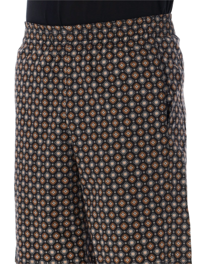 Apc Vincento Geometric-pattern Shorts In Black