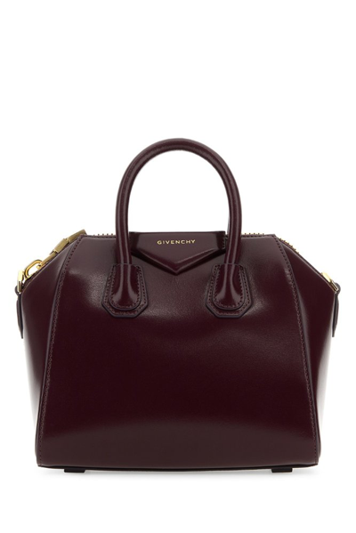 Shop Givenchy Antigona Mini Top Handle Bag In Red