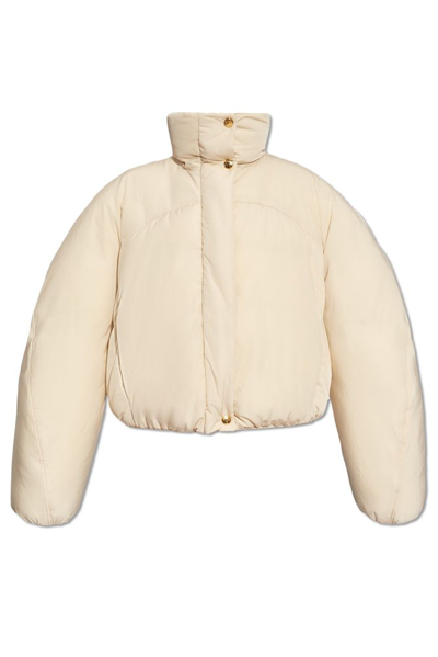 Shop Jacquemus Caraco Puffer Jacket In Beige