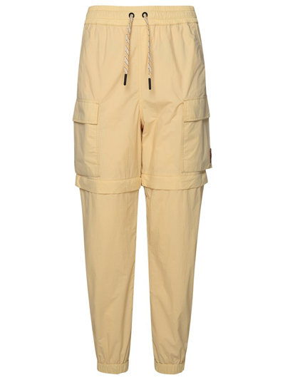 Shop Moncler Grenoble Pocket Detailed Cargo Trousers In Beige