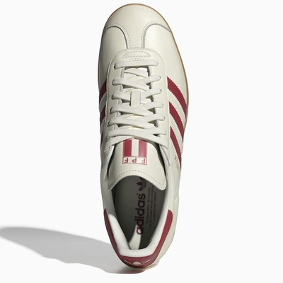 Shop Adidas Originals Gazelle White/red Sneakers