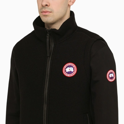 Shop Canada Goose Black Mersey Vest Kind Fleece