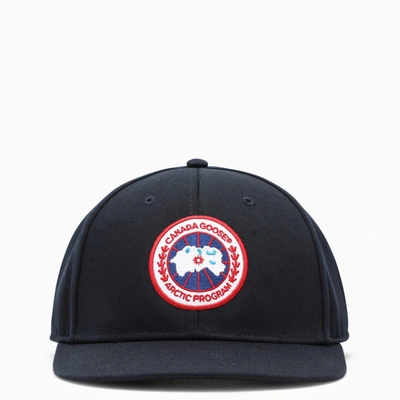 Shop Canada Goose Blue Baseball Cap With Patch
