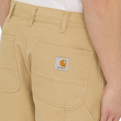 Shop Carhartt Wip Beige Trousers Single Knee