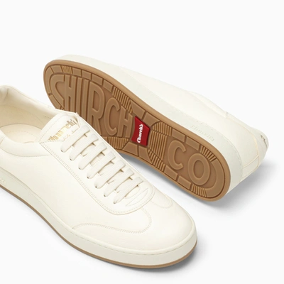 Shop Church's Ivory Leather Trainer