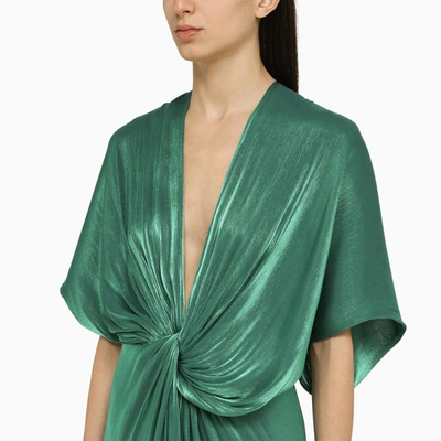 Shop Costarellos Roana Green Midi Dress