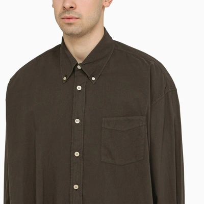 Shop Our Legacy Brown Cotton Button Down Borrowed Bd Shirt