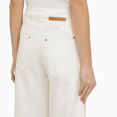 Shop Stella Mccartney Stella Mc Cartney White/écru Denim Jeans