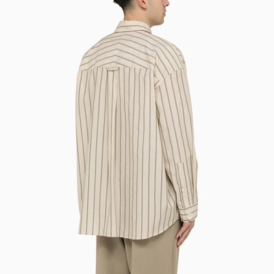 Shop Studio Nicholson Striped Cotton Shirt