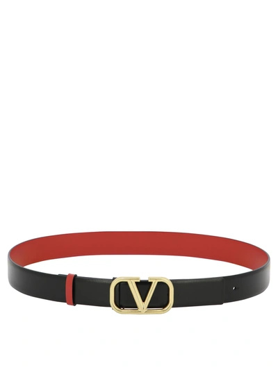 Shop Valentino Garavani V Logo Signature Reversible Belt