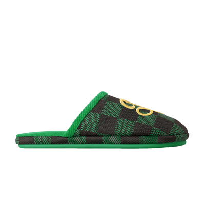Pre-owned Louis Vuitton Palace Slipper 'damier Pop - Green'