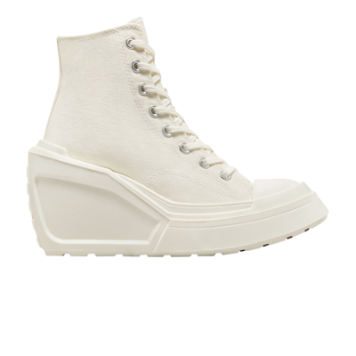Pre-owned Converse Wmns Chuck 70 De Luxe Wedge 'egret' In Cream