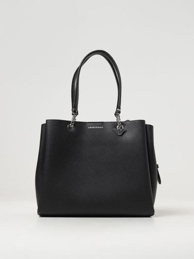 Shop Emporio Armani Shoulder Bag  Woman Color Black In 黑色