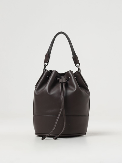 Shop Brunello Cucinelli Mini Bag  Woman Color Dark In 暗色