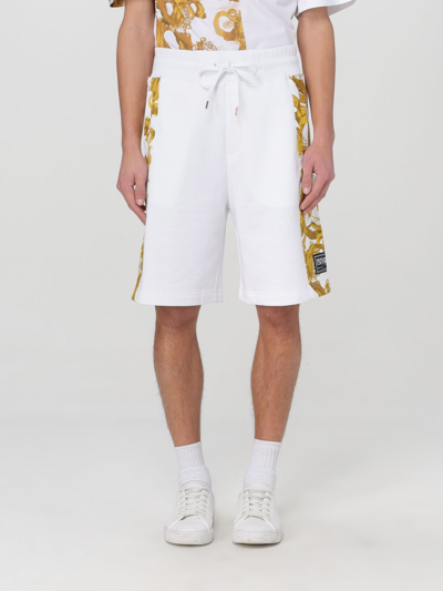 Shop Versace Jeans Couture Short  Men Color White In 白色