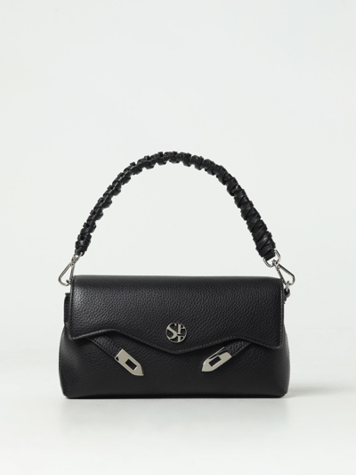 Shop Secret Pon-pon Shoulder Bag  Woman Color Black In 黑色