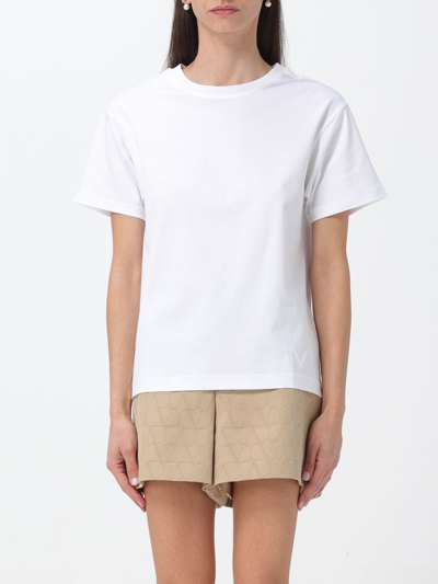 Shop Valentino T-shirt  Woman Color White In 白色
