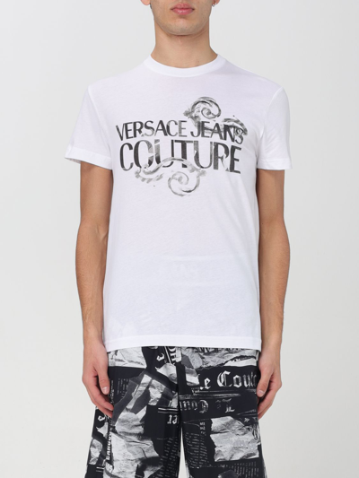 Shop Versace Jeans Couture T-shirt  Men Color White In 白色