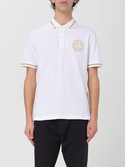 Shop Versace Jeans Couture Polo Shirt  Men Color White 1 In 白色 1